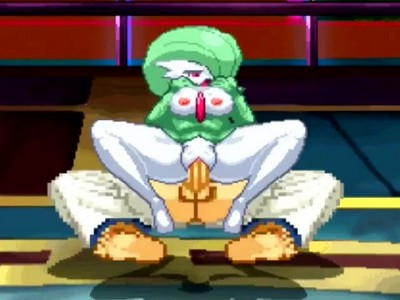 ХХХ пародия на 8-битную игру с Гардевуаром из Pokemon.