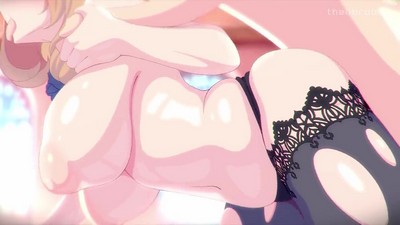 Горячий секс Лизы, блондинки из игры Genshin Impact, с ее партнером Эфиром доступен в отборном Порно видео.