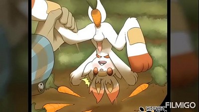 Отличная коллекция искусства с картинками Скорбанни из Pokemon.