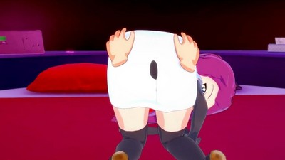 Анальный секс с Джесси из мультфильма Покемон в 3D порево.
