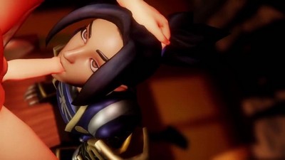 Hime engaging in sexual activity.