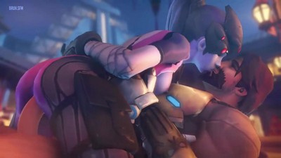 "Роковая вдова проявляет активность на видео mccree-bruh-sfm.