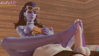 Caught Shoe Sniffing by Widow Part 3: Allfy3d.