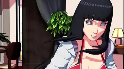 Хината танцует в MMD 3D SDM Наруто.