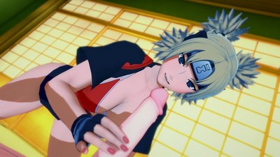 Анимационное видео с персонажами аниме Naruto, которые взаимодействуют интимно.