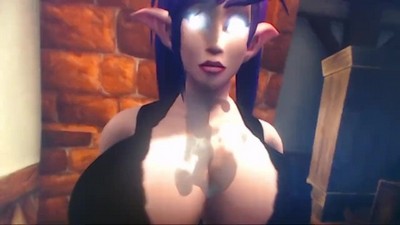 Анимационное 3D порно видео, основанное на героях популярной компьютерной игры World of Warcraft.