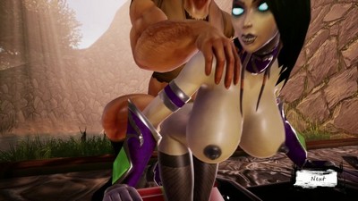 blue is better 5: Animated porn with MMORPG wow characters.