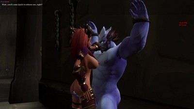 Мировой порноролик Warcraft: Алекстраза в руках гнома!