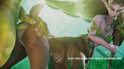 Warcraft fantasy-themed animated adult video featuring characters from the popular MMORPG game.