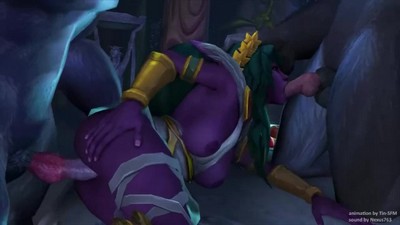 Анимация Tyrande из игры Warcraft [3 минуты].