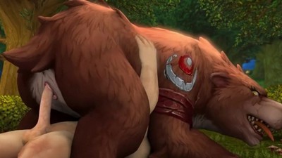 Анимированное видео с персонажами игры WOW, показывающее сексуальные сцены между разными гендерами.
