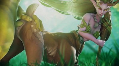 Анимационное видео с персонажами из игры World of Warcraft.
