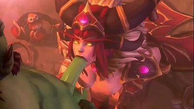 Анимационное видео с персонажами из игры World of Warcraft - Fapzone Alexstrasza.