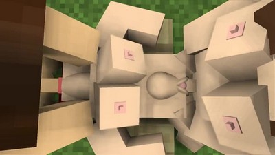 Minecraft Threesome with Cumshots.