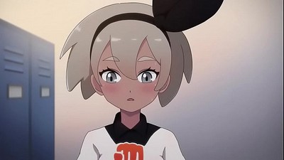 Красивая блондинка играет с хуем тренера покемонов в эротическом мультфильме.
