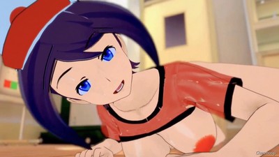 Сисястая малышка Мэй из порно мультфильма ZD Pokemon долбится с незнакомцем.